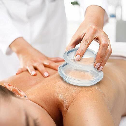 2-4 Cups Cupping Therapy Set Silicone Suction Massage Pain Relief For Face Body