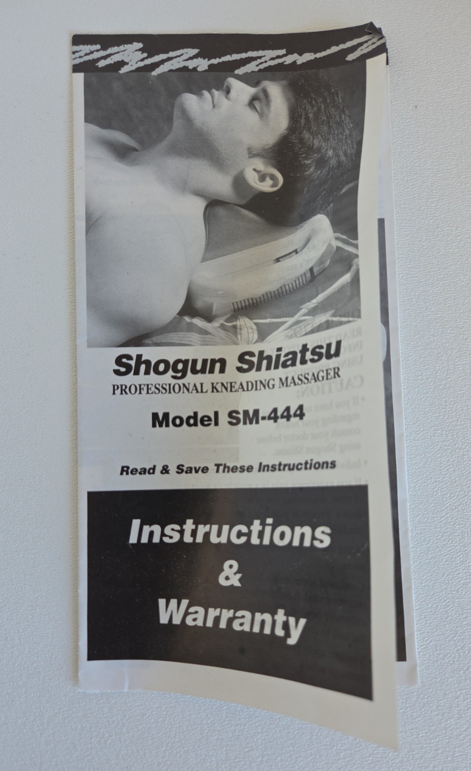 HoMedics Shogun Shiatsu Neck Back Body Massager Model SM-444 w/Manual Works