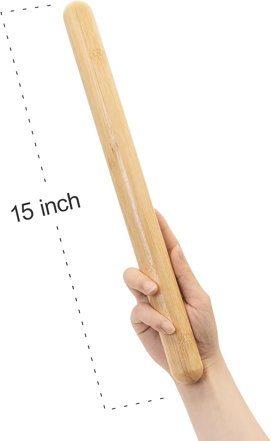 1 PCS Solid Bamboo Massage Stick for Body Shaping Bamboo Massage Roller Stick