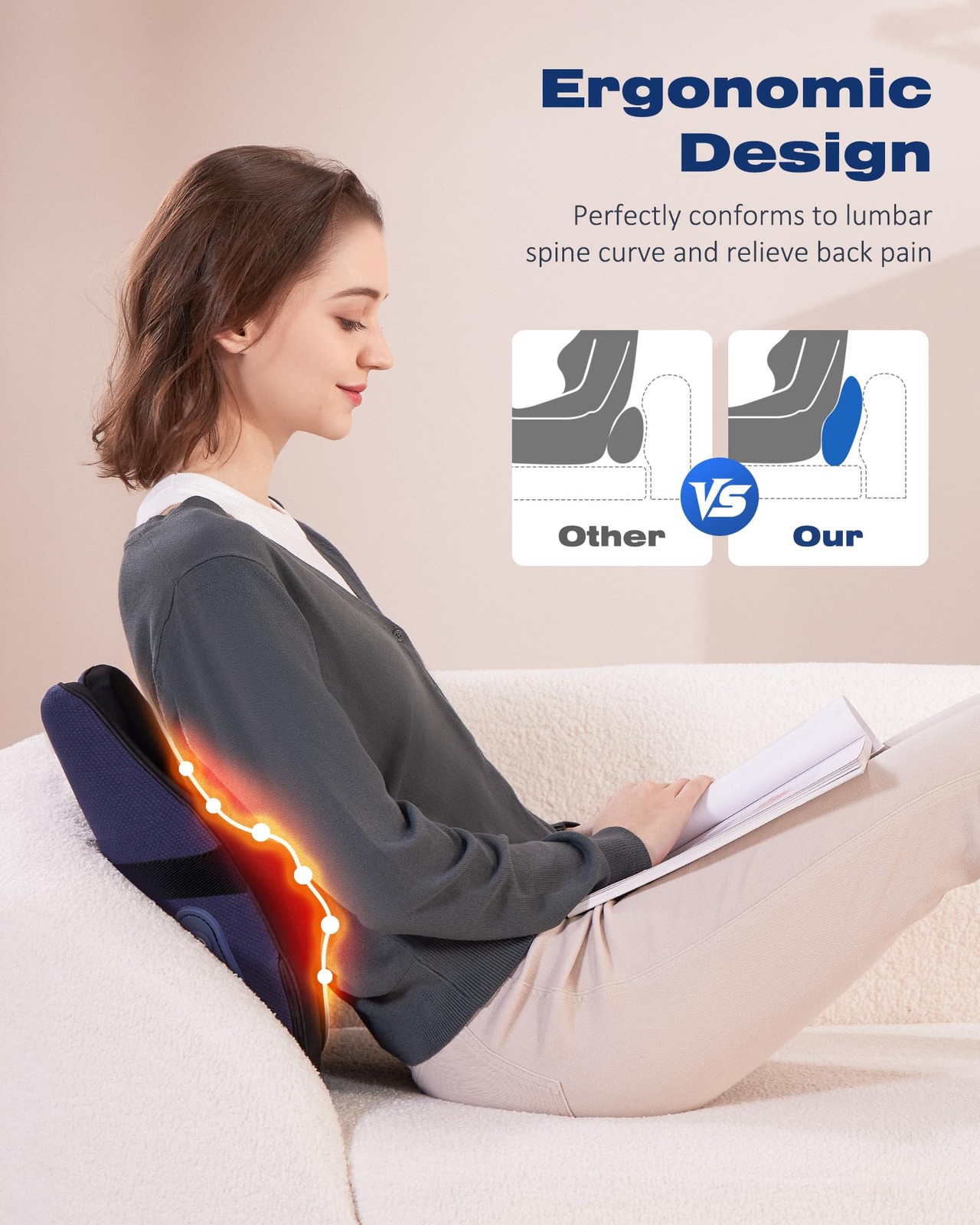 Shiatsu Neck and Back Massager with Heat, Neck and Shoulder Massagers, Deep T…