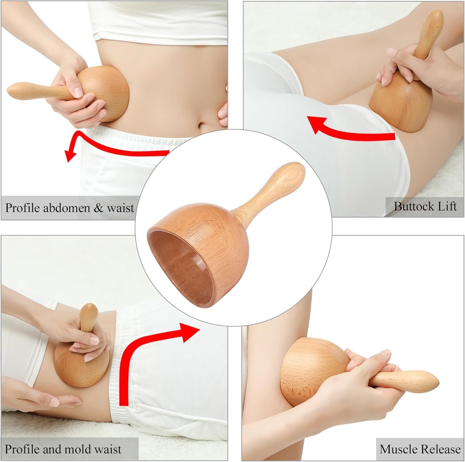 Ultimate 5-in-1 Maderoterapia Kit: Wooden Massage Tools for Contouring & Relief