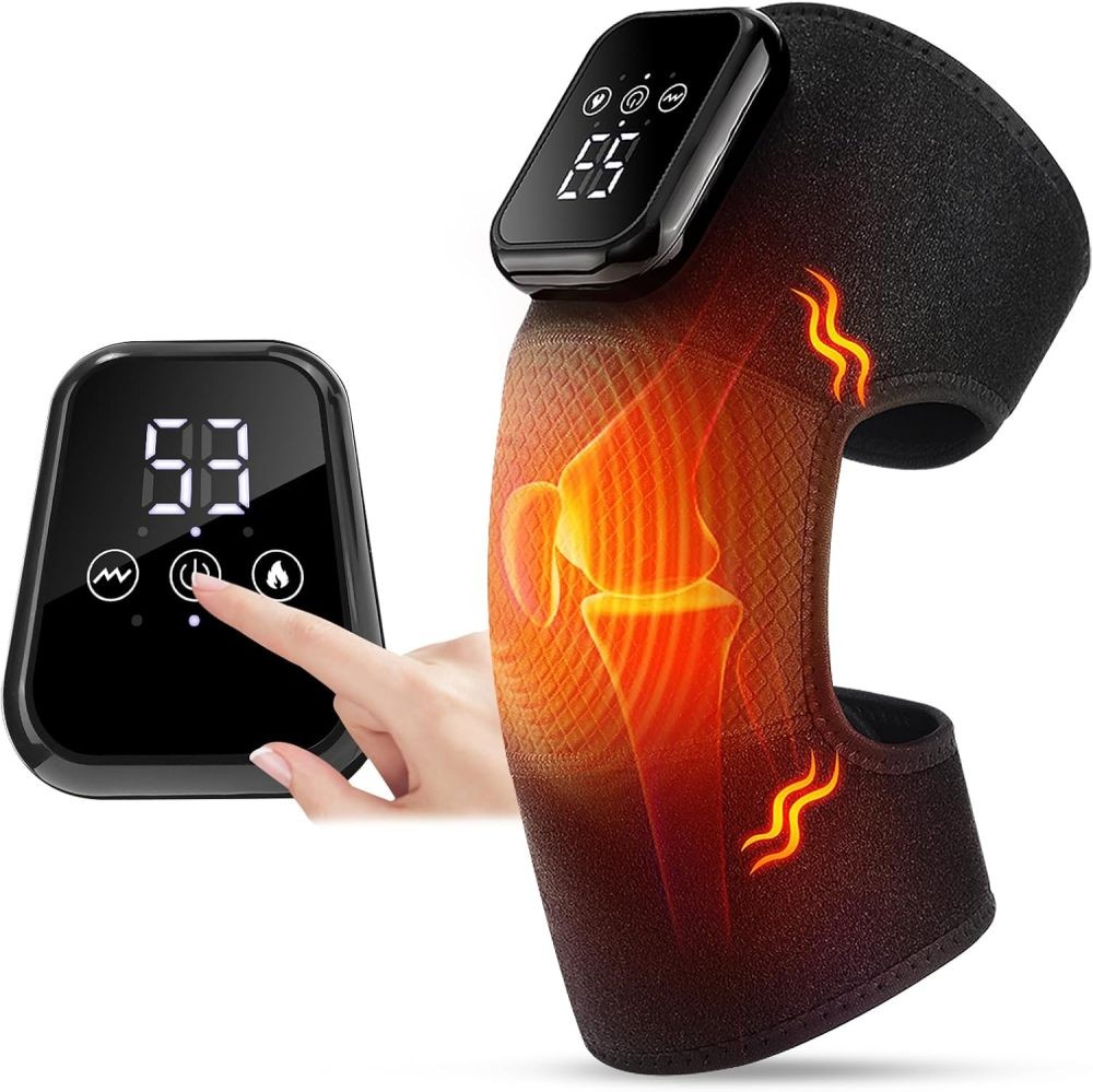 Electric Heated Knee Massager 3 Heating 3 Vibration Levels for Joint Pain Relief