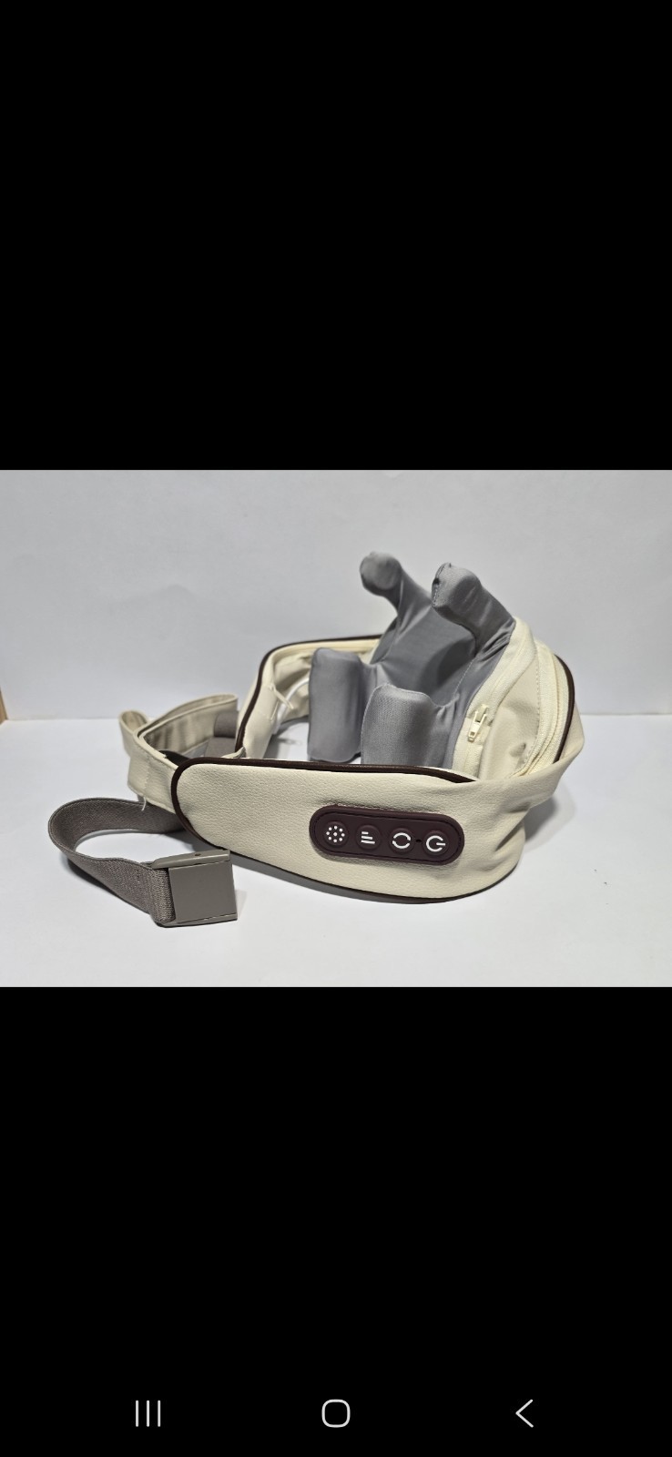 Wearable Neck & Shoulder Massager, Vibrating, USB Rechargeable, 4-Head, CE