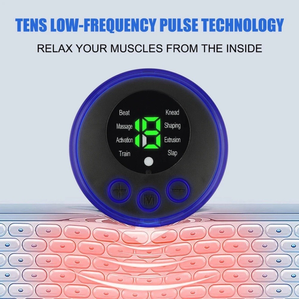 8 Modes 19 Intensity Pulse Tens EMS Massager Muscle Stimulator Pain Relief Gift