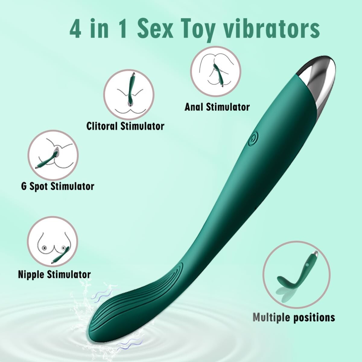 Honey Bean Products Toy Vibe Device- Waterproof Wand Massager Toys & Games