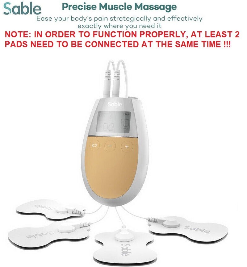 Sable TENS Unit Electronic Pulse Massager FDA Cleared Portable Muscle EPS19
