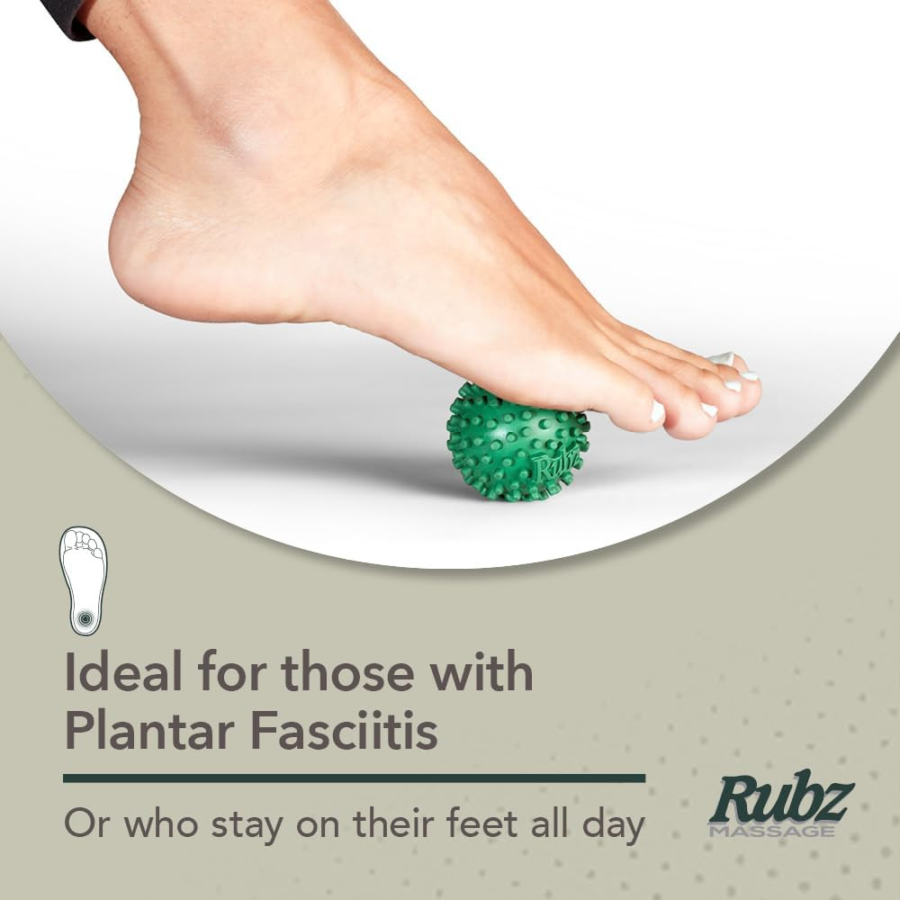 Foot Rubz Hand & Back Massage Ball – Relieve Pain from Plantar Fasciitis Tig…