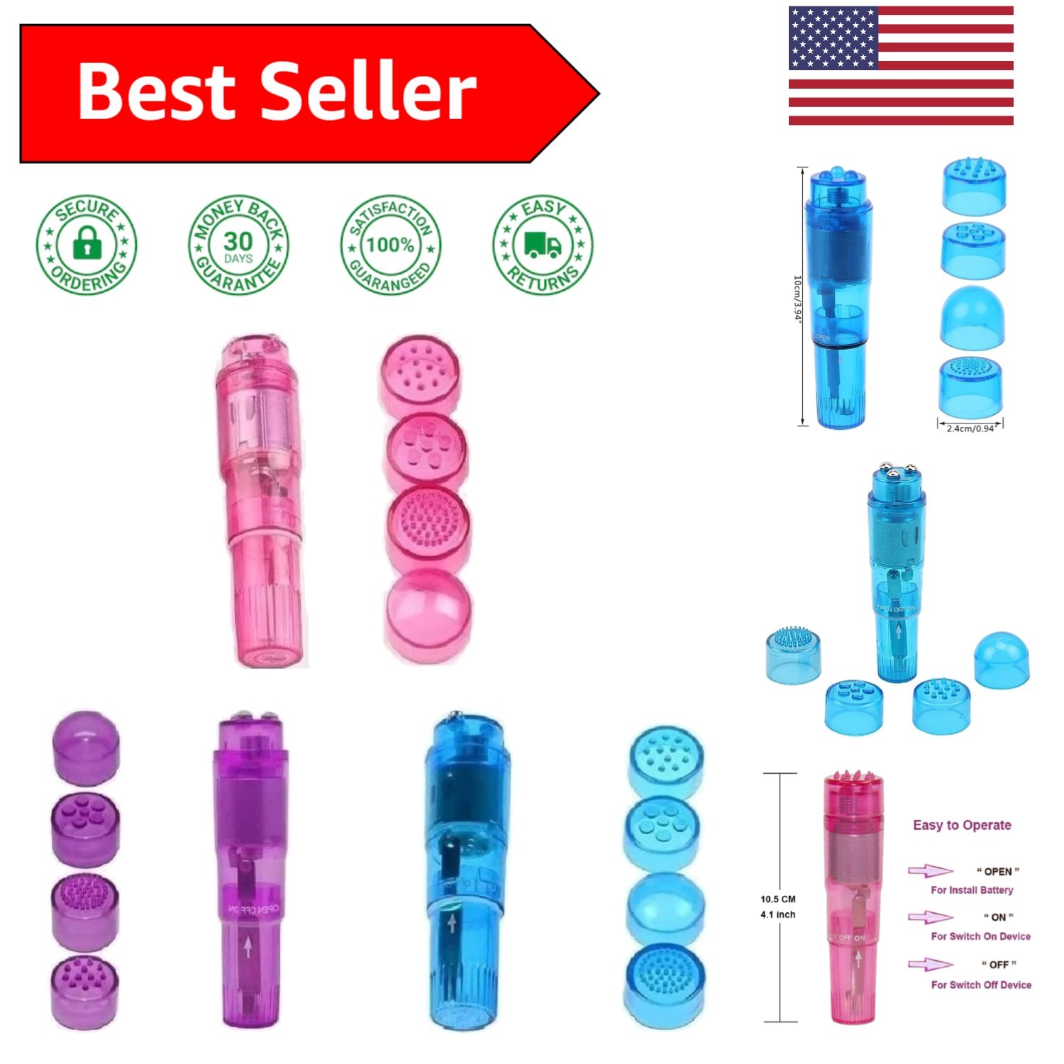 Elegant Mini Massager – Improves Circulation & Reduces Fine Lines – Travel Ready