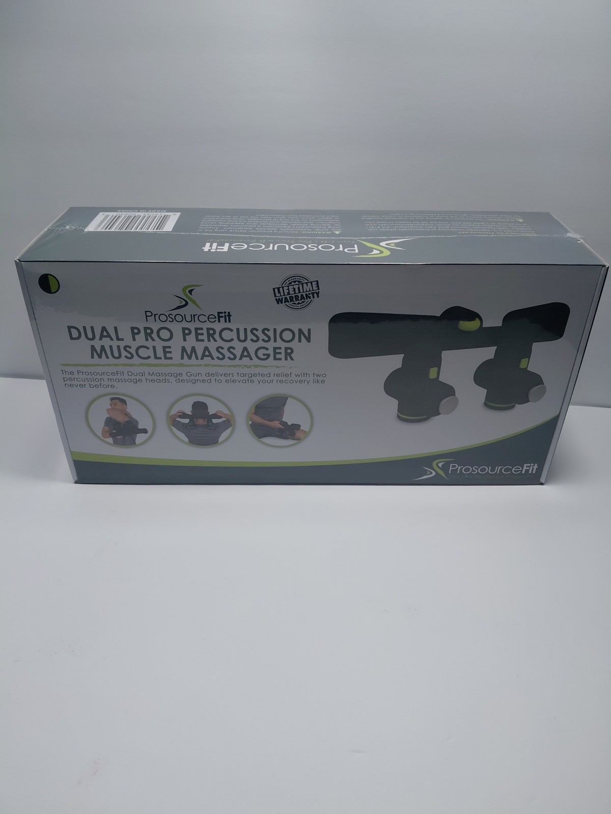 Dual Pro Percussion Massage Gun, 6 Attachable Pieces for Deep Tissue Relief