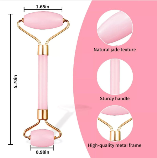 Jade Roller & Gua Sha Facial Massager Face Roller Skin Care Beauty Tool
