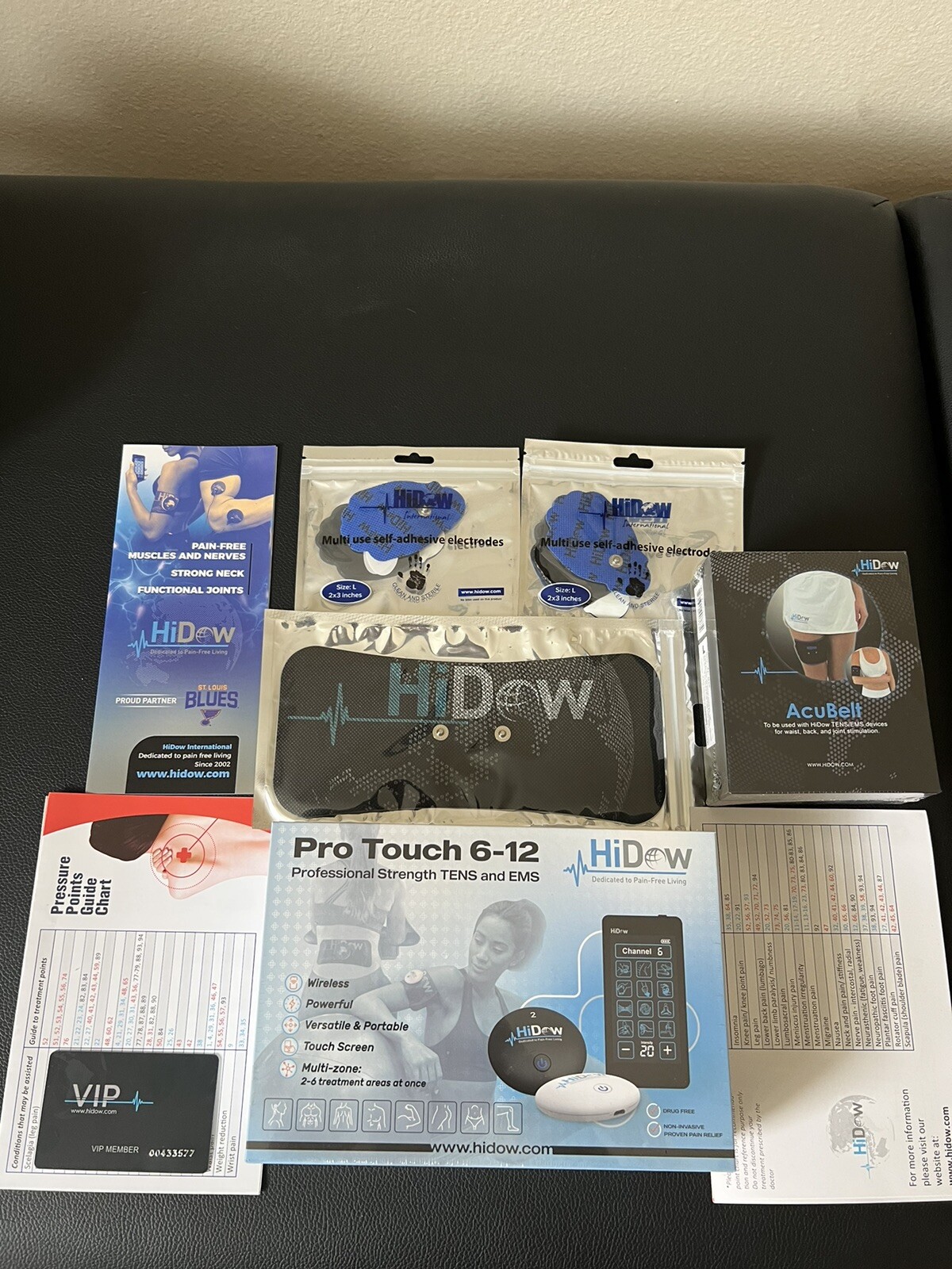 HiDow Pro Touch Wireless 6-12 + Acubelt + Jumbo pad + 2 Pads Extra