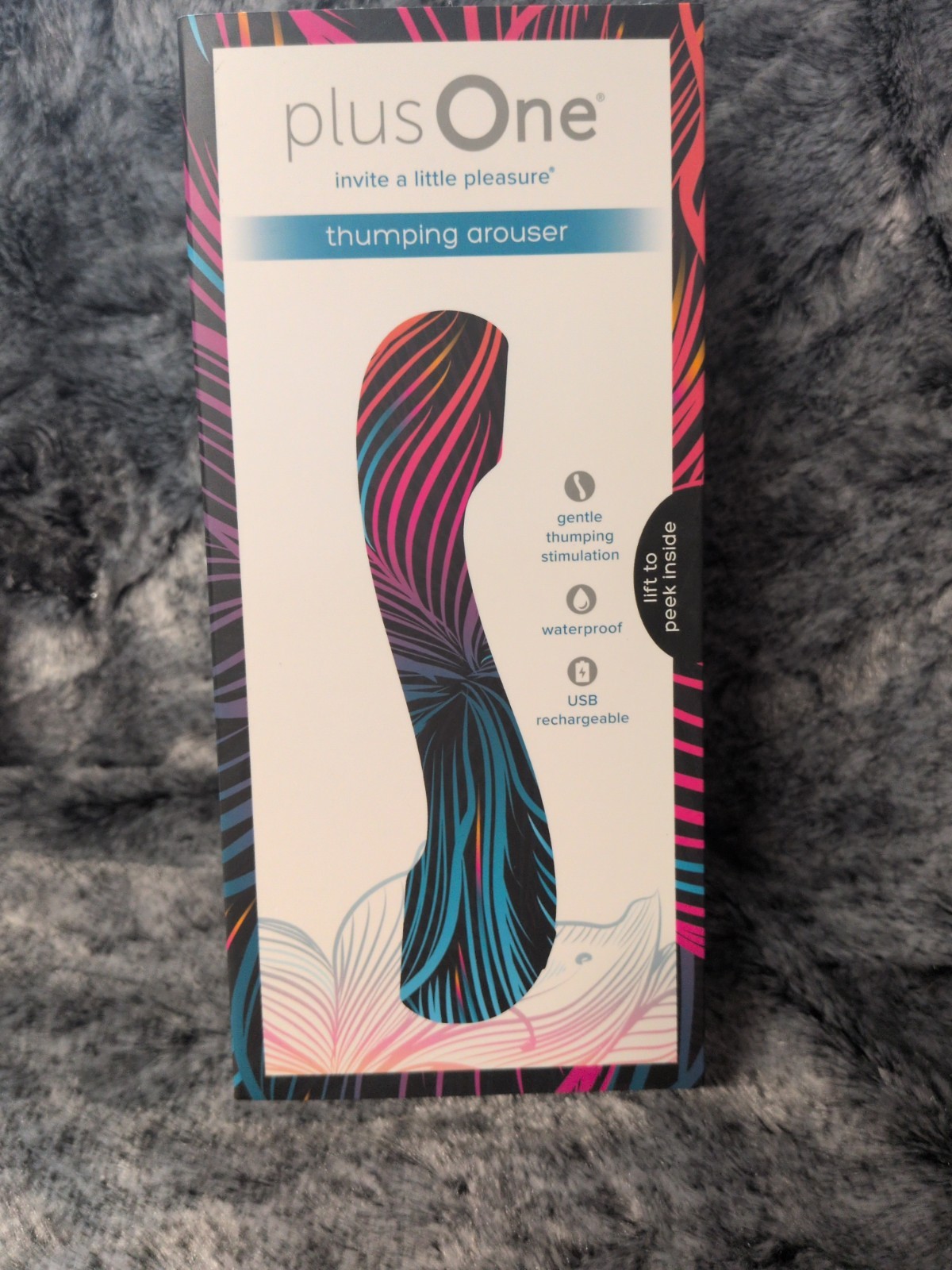 Plus One Thumping Arouser Massager Waterproof Rechargeable 10 Settings Intimate