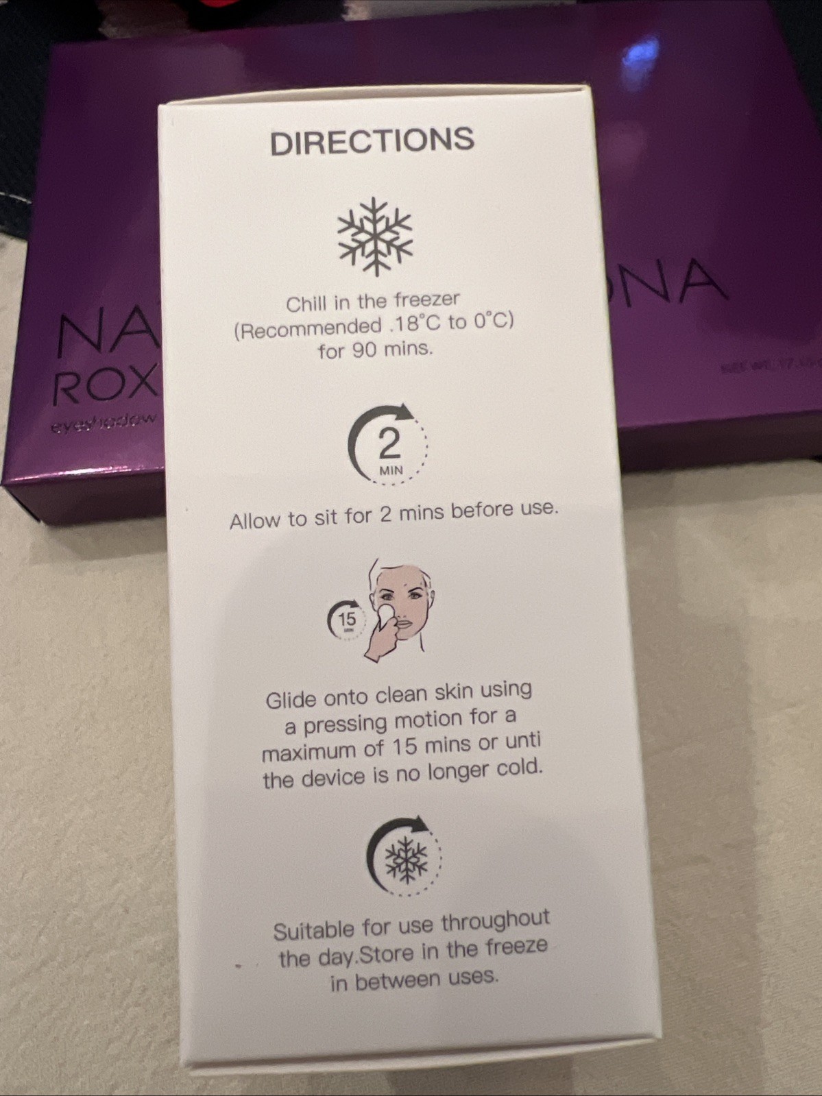 Skin Inc Cryo-Ice Sake Roller Blush Edition Face Cooling Massager Pink. Sealed!