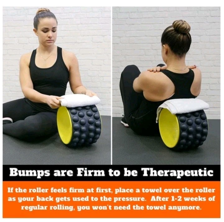 Trakk Back Roller, Back Stretcher & Cracker for Back Pain Ultimate Yoga Wheel