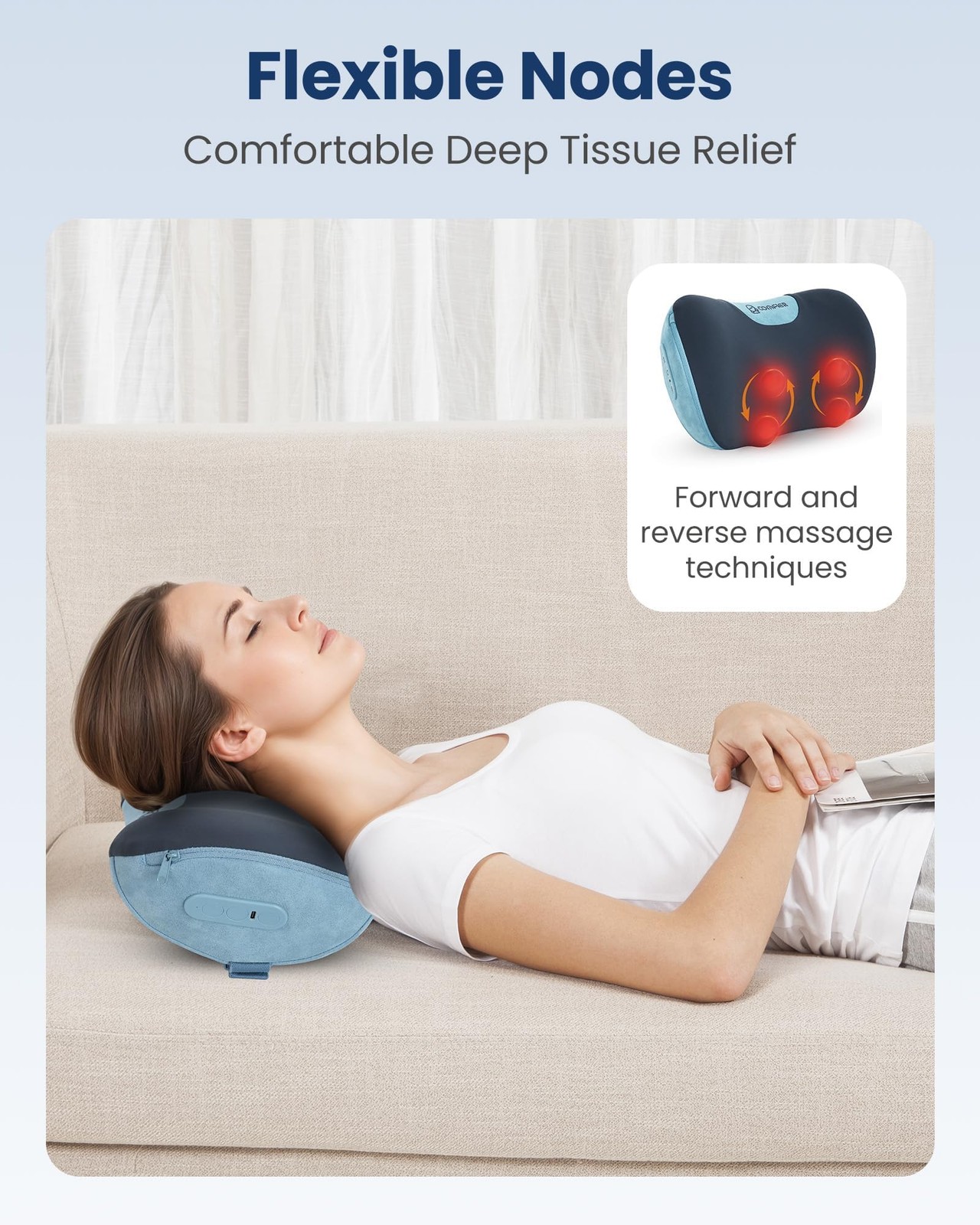 COMFIER 2026 Fathers Day Gift for Men, Shiatsu Neck and Back Massager with