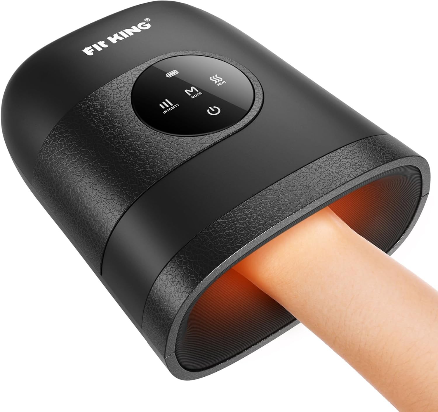 FIT KING Hand Massager w/ Heat Cordless Portable Touch Control Arthritis – OB