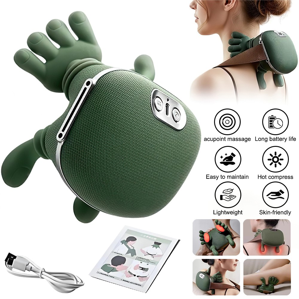 Bionic Electric Neck & Shoulder Back Massager 4D Kneading Pain Relief Shiatsu US