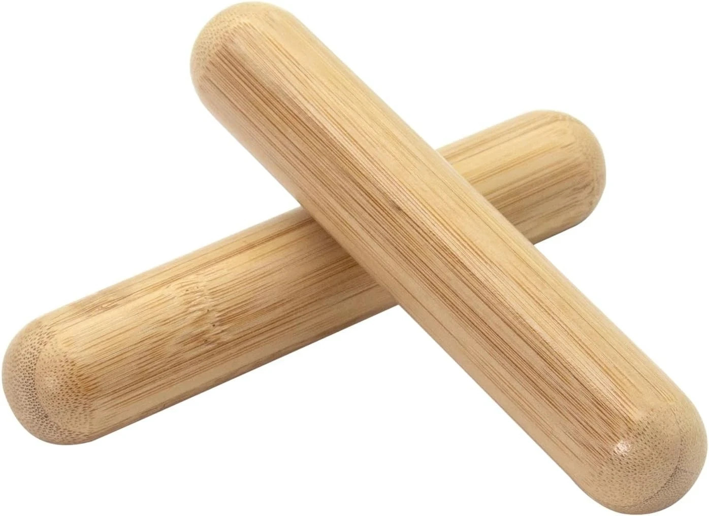 2 PCS Solid Bamboo Massage Stick Sets Warm Bamboo Therapy Massage Tools for Full