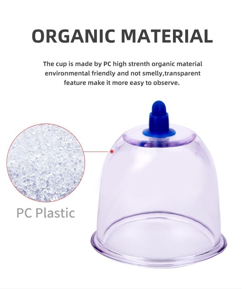 Big Size Plastic Vacuum Cupping Cups Suction Cups Jar Vacuum Massager Jars Plast