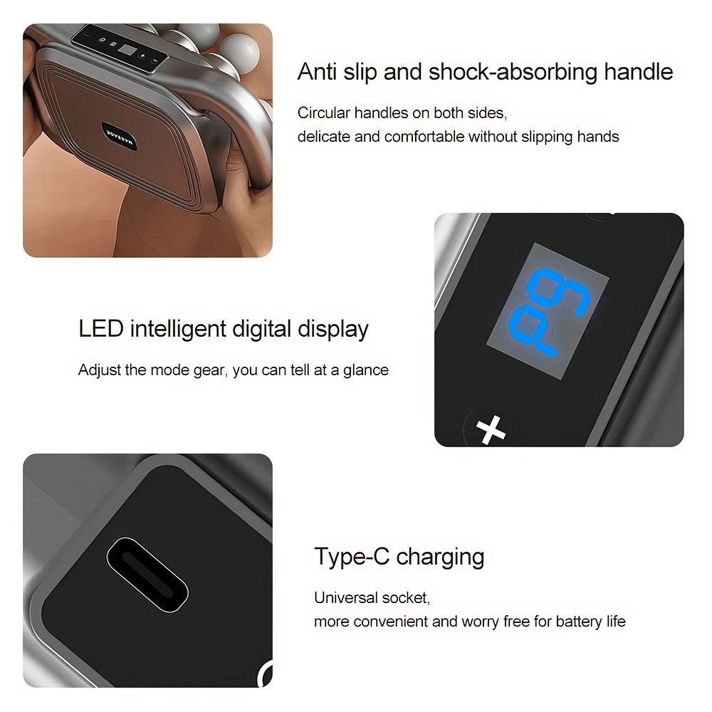 16 Head Massage Gun Deep Tissue with 9 Levels & 9 Modes, Electric Massager Tool