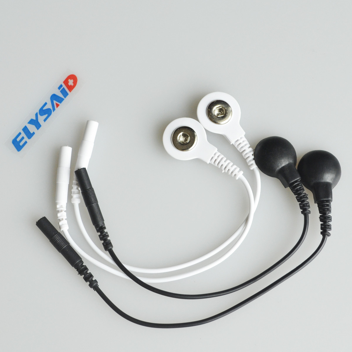WholesaleElectrode Cables Female Snap Converter Cable toButton For Tens Massager