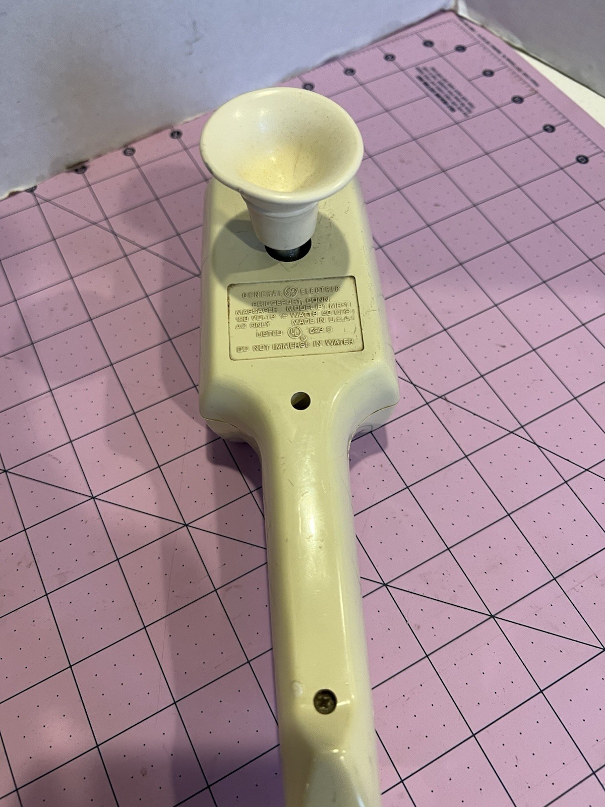 Vintage GE B1 MR-1 Handy-Hannah HV-3 Electric Vibrating Massager No Box 1950s