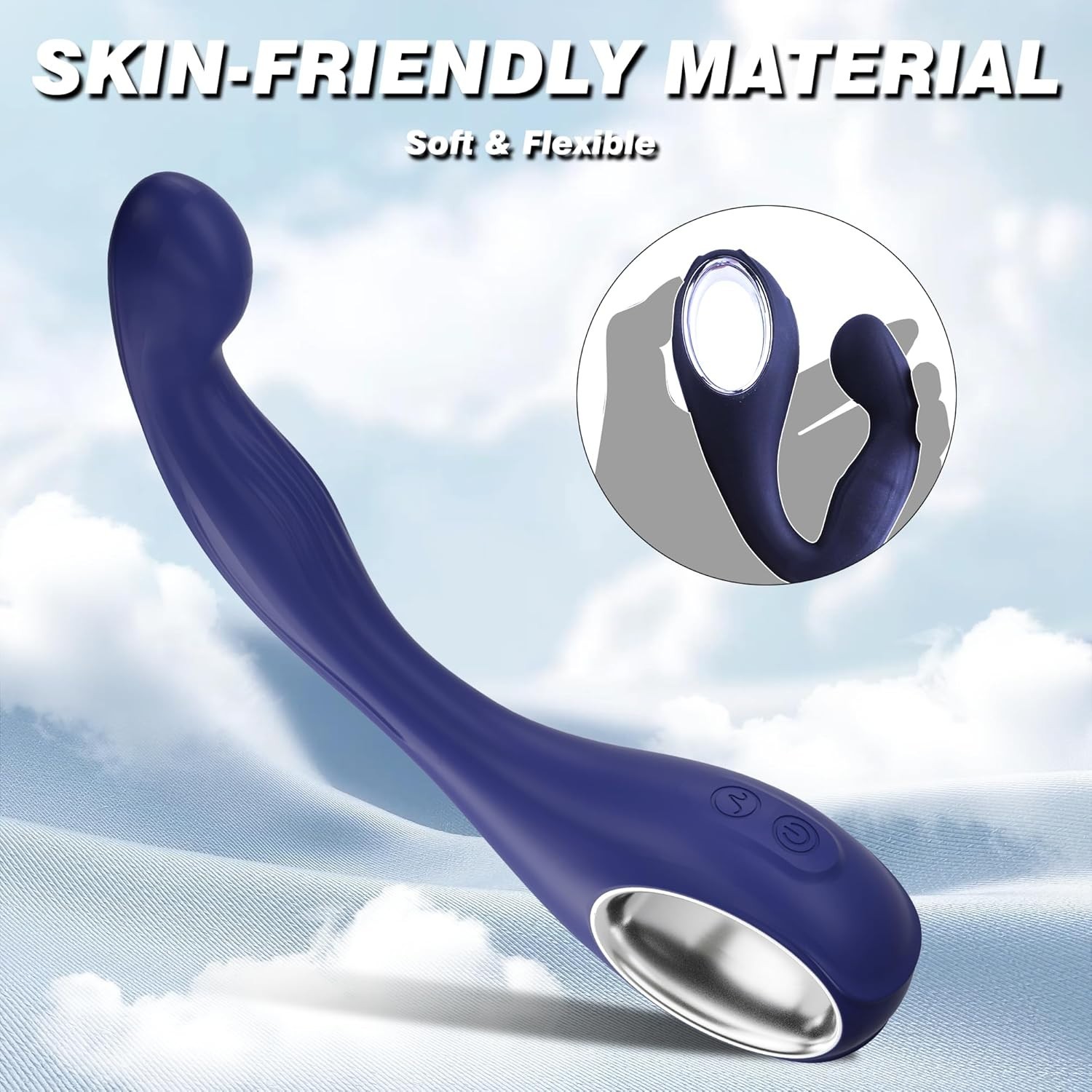 High Quality Silicone Prostate Massager for Men and Women Easy Control Design