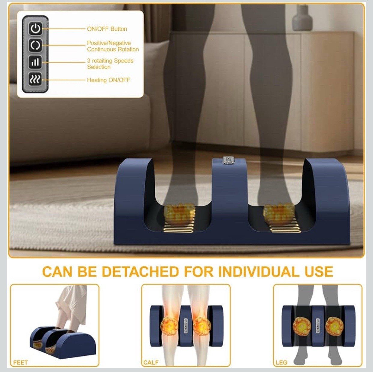 Luxury Full Body Head To Foot Massage Shiatsu Mat Pad w/ Heat, Vibration 70”x21”