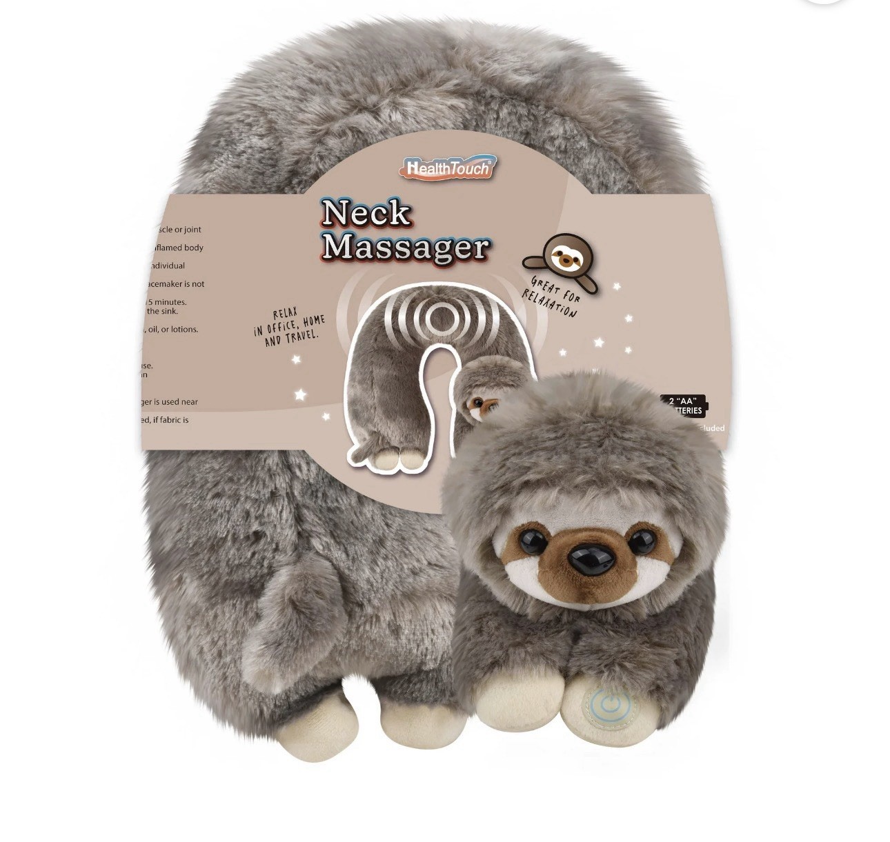 Neck Massaging Massager Gift with Relaxing Vibration- Sloth Valentines Gift New