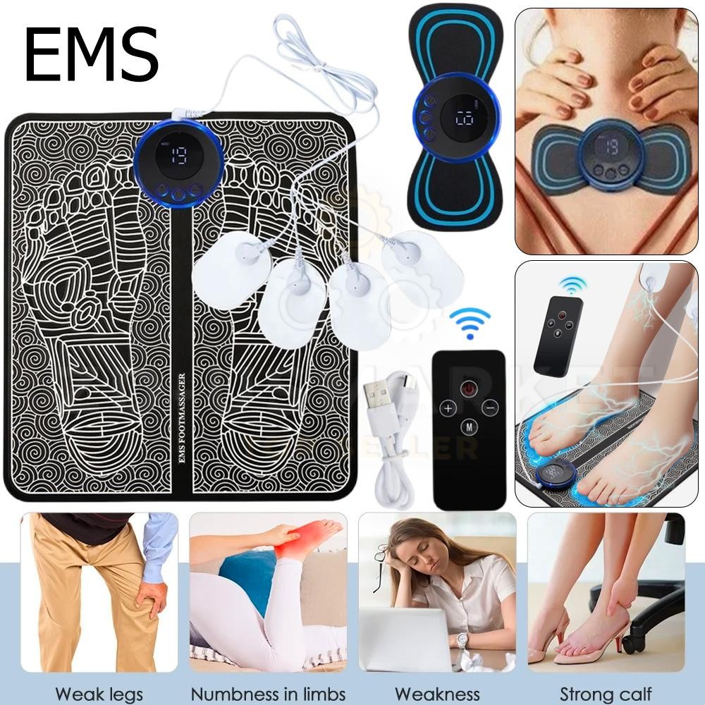 EMS Foot Massager with Remote Control, Pain-Relief for Feet Neuropathic Relief