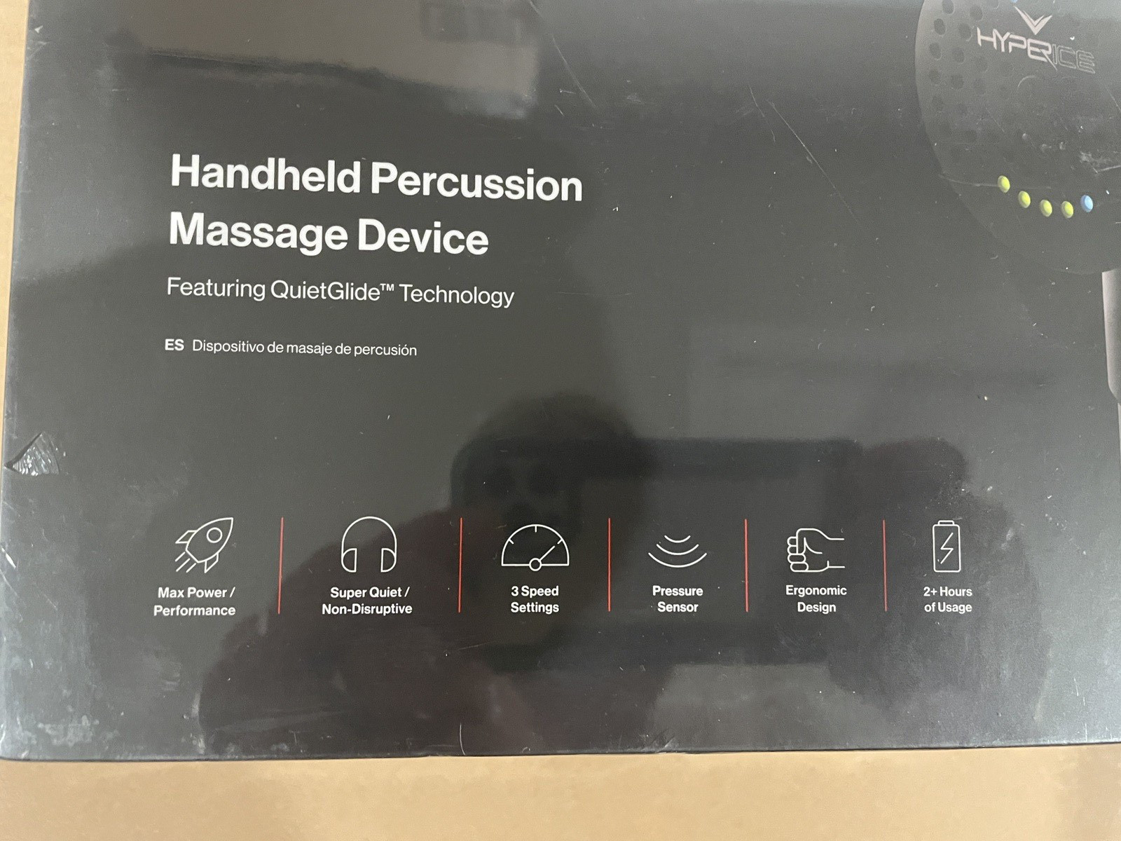 New Sealed Hyperice Hypervolt Plus BT Percussion Massage Device Black, Bluetooth