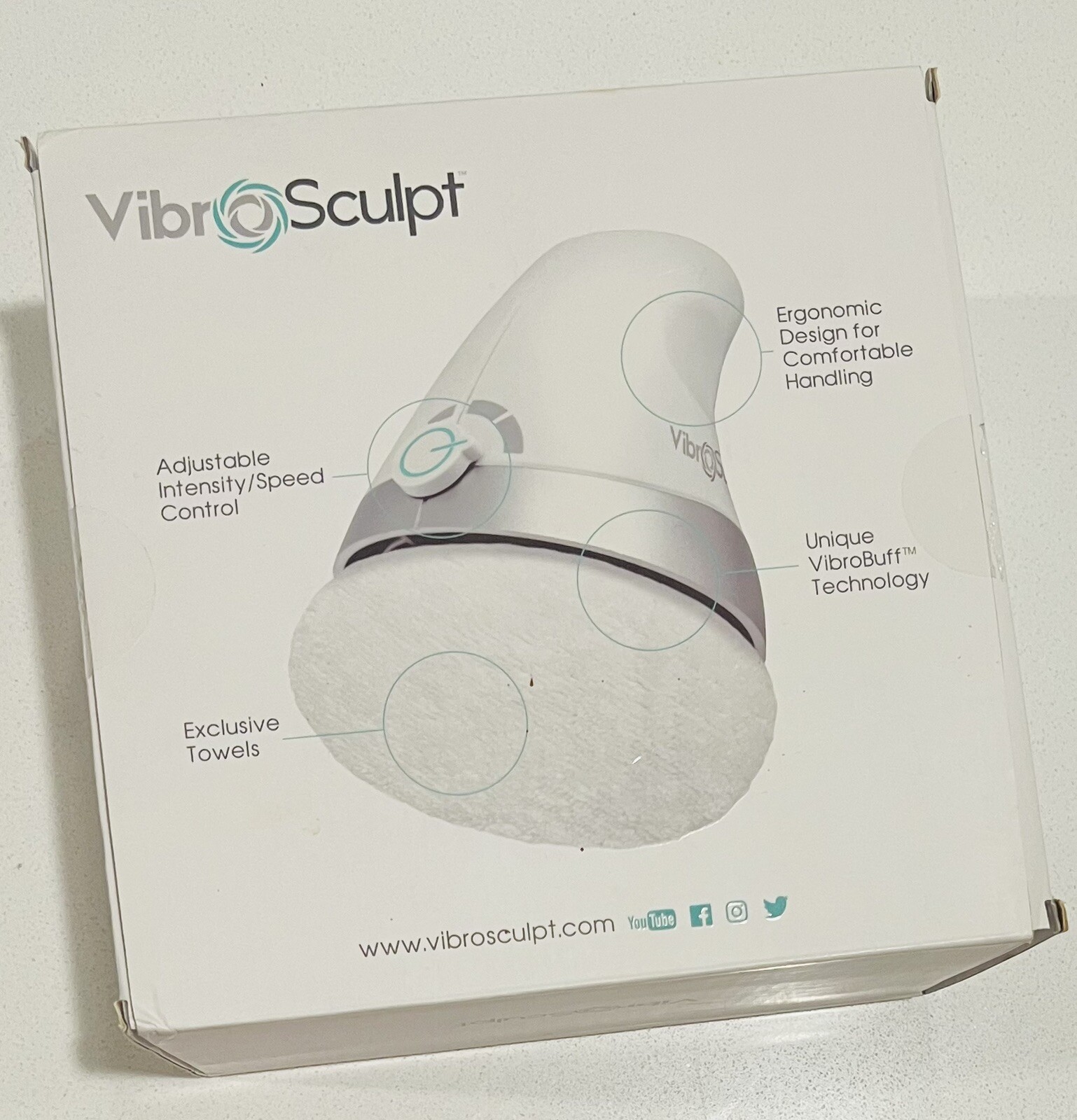 VibroSculpt VS1231463 TOOL Shake Shake Sculpt Charging Cord Pads Massager New