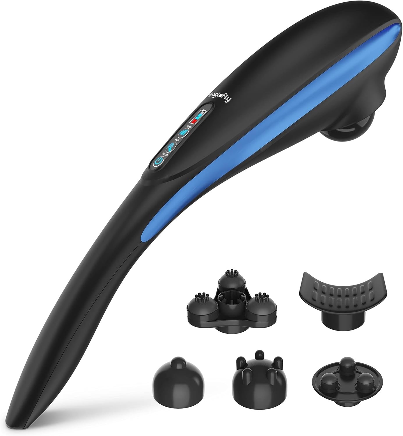 Veaglefly Cordless Handheld Massager Electric Deep Tissue Percussion Back 6 Node