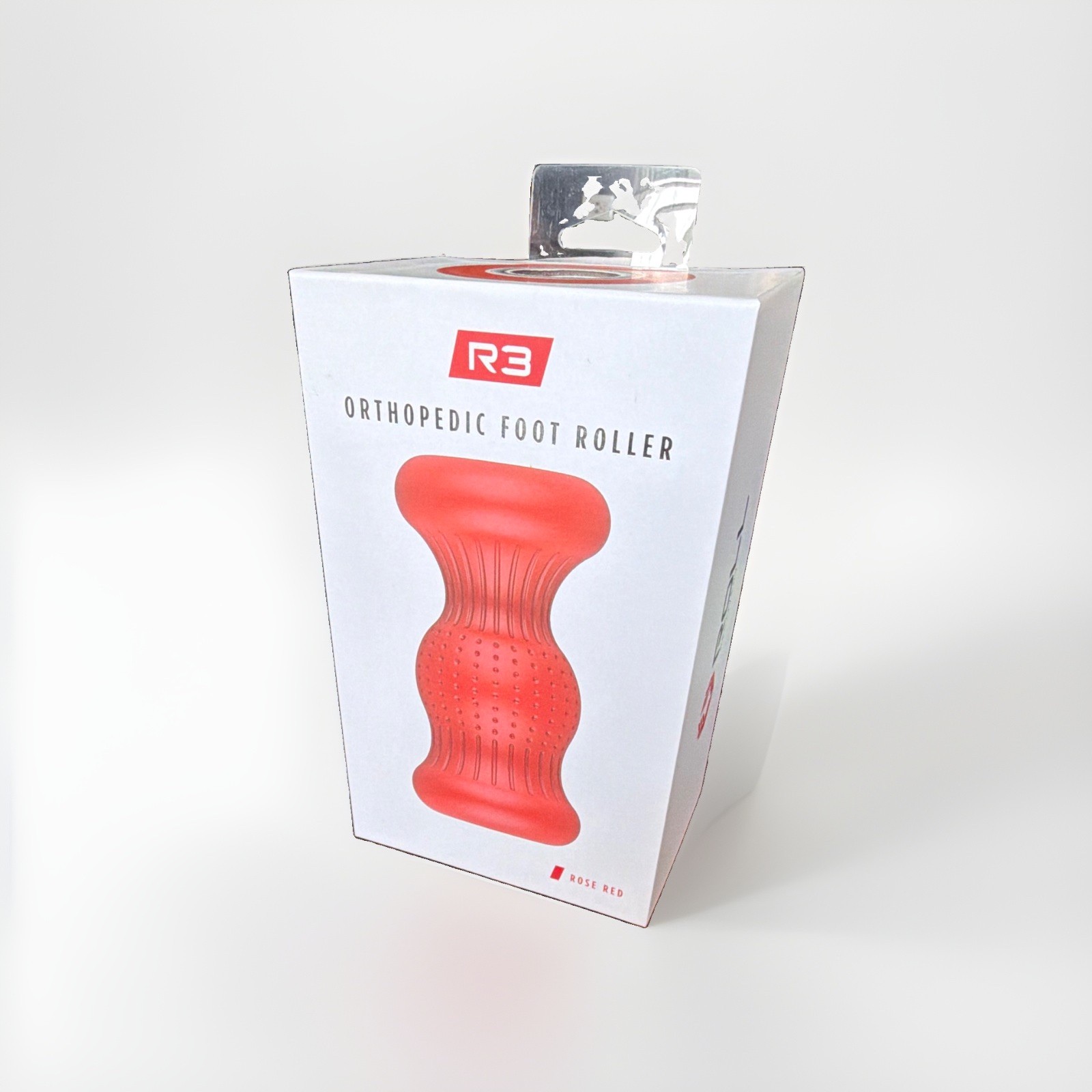 ROLL R3 Foot Roller Deep Tissue Massage, Rose Red, Lightweight Handheld