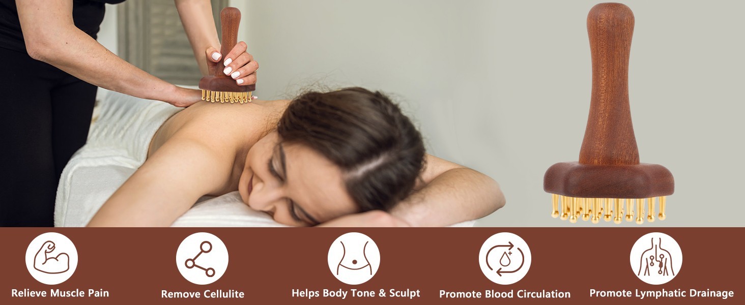 Wood Therapy Cellulite Massager Lymphatic Drainage Tool Body Sculpting