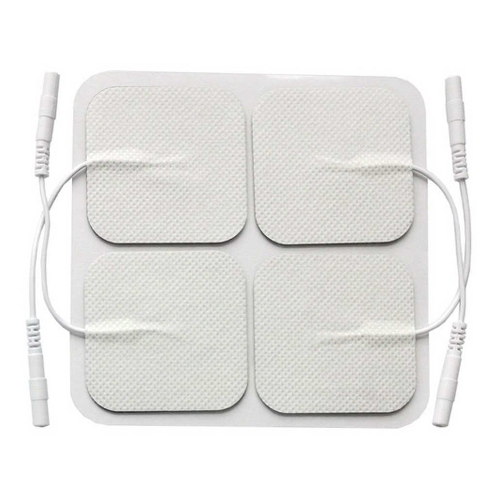 Reusable 4pcs Electrode Pads Tens Units 2x2Inch Non-Woven