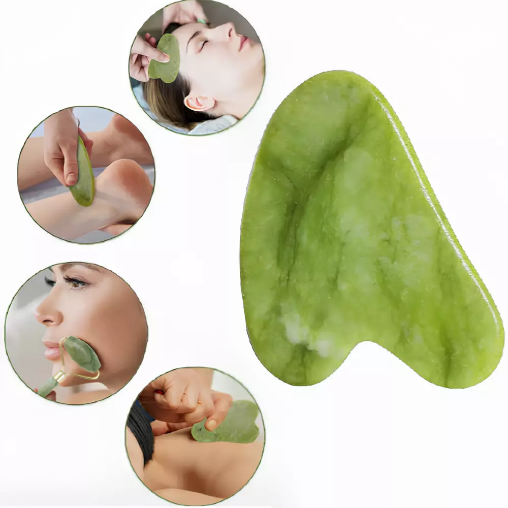 Gua Sha Jade Stone Massage Tool for Face &Body Skin Massage SPA Acupuncture Gift