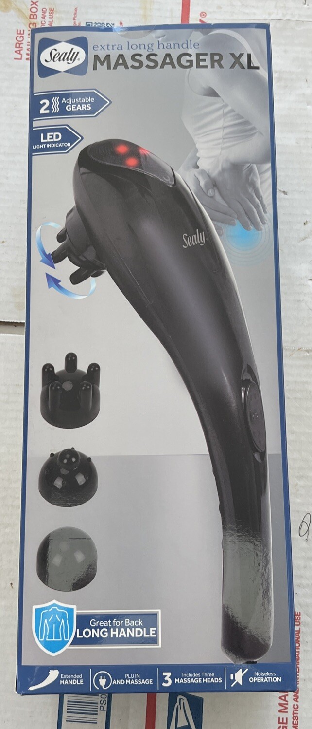 Sealy – Extra Long Handle Massager XL – Great for Back – Brand New In Sealed Box