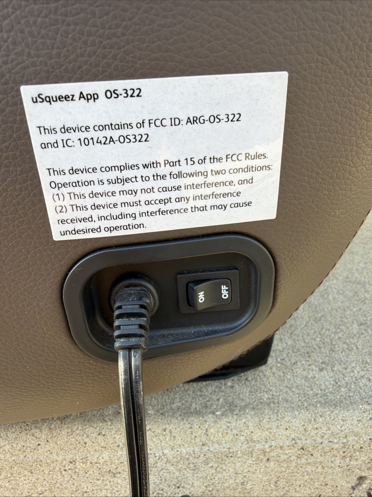 Osim OS-322 uSqueeze App Leg Massager 120V Portable Tested Working Soothe Pulse