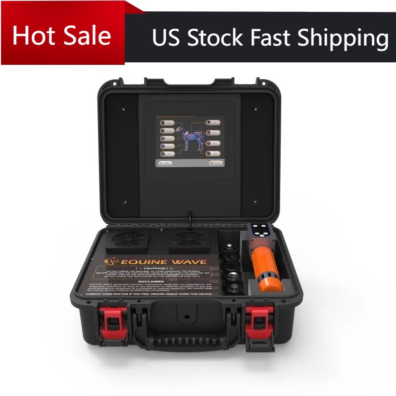 Horse Equine Shock Wave Therapy Device Veterinary Pet Healing Machine