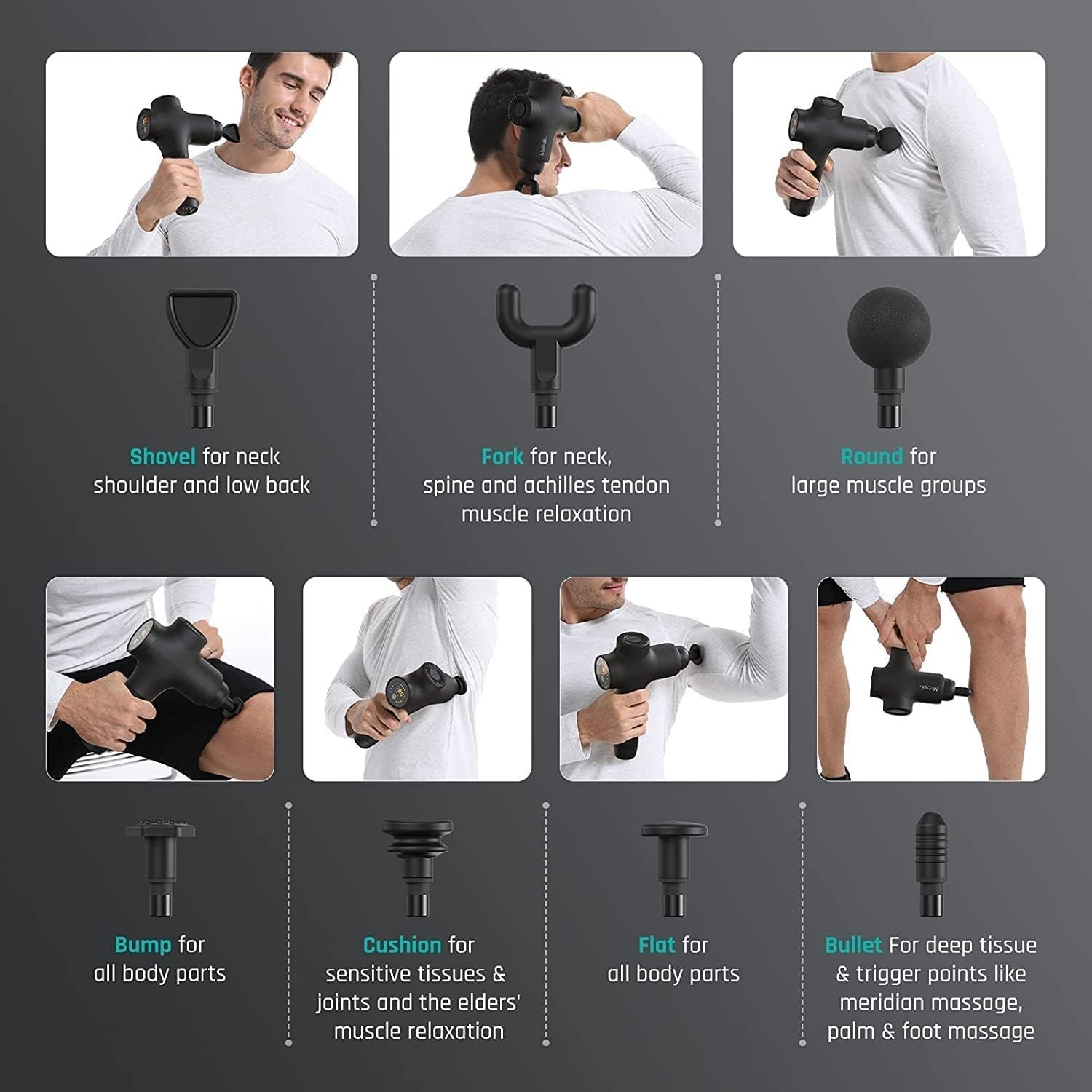 Massage Gun Deep Tissue Percussion Handheld Muscle Therapy Sport Tool