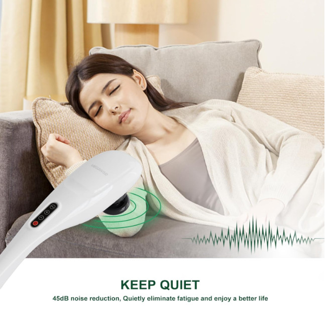 MEGAWISE Handheld Back Massager | Deep Tissue Percussion Relief for Back, Neck,
