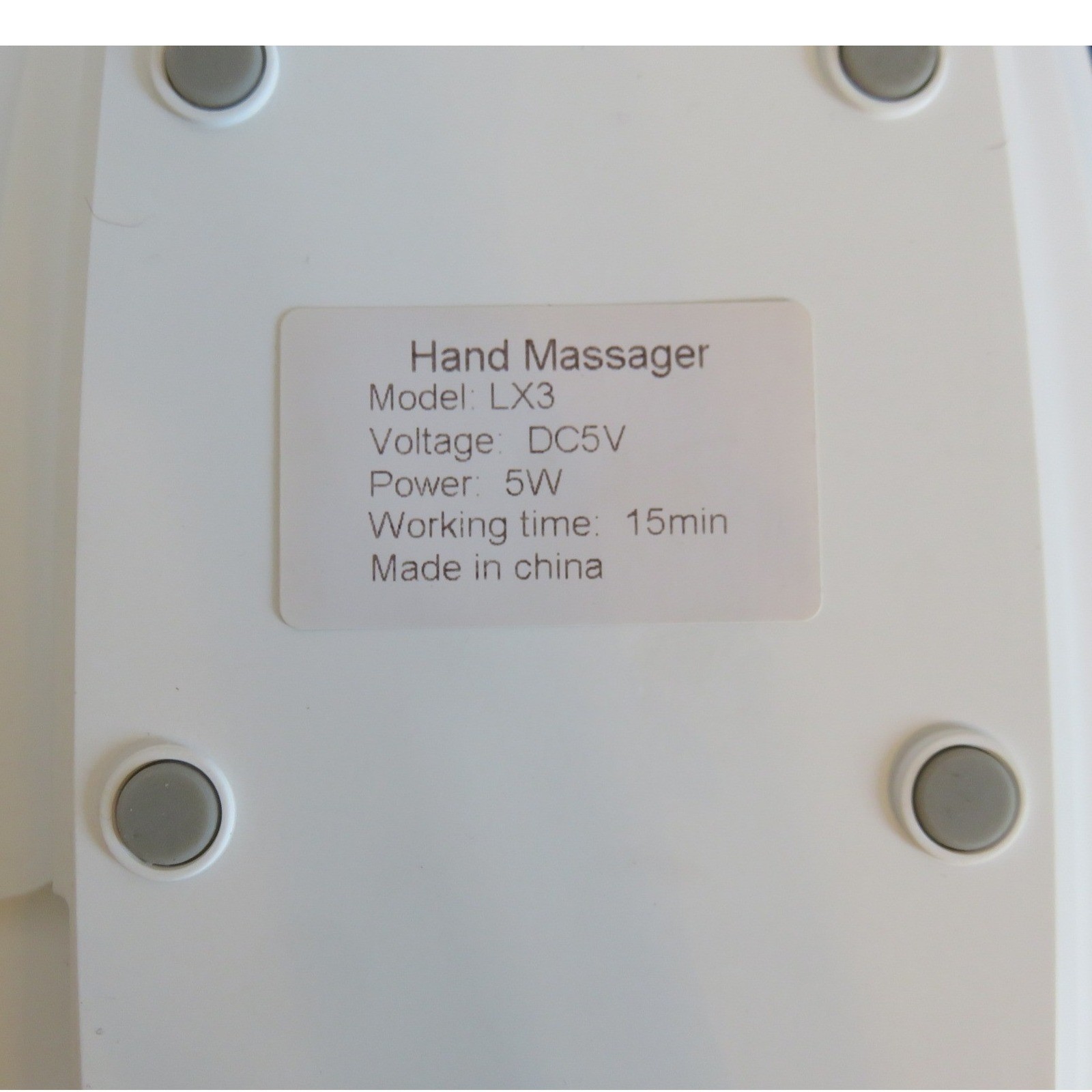 Lunix LX3 Cordless Electric Hand Massager with Heat Vibration White Gold