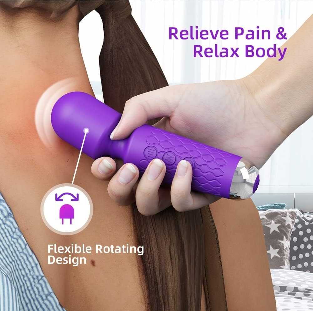 Multifunctional Waterproof Vibration Wand – Lightweight Massager for Travel