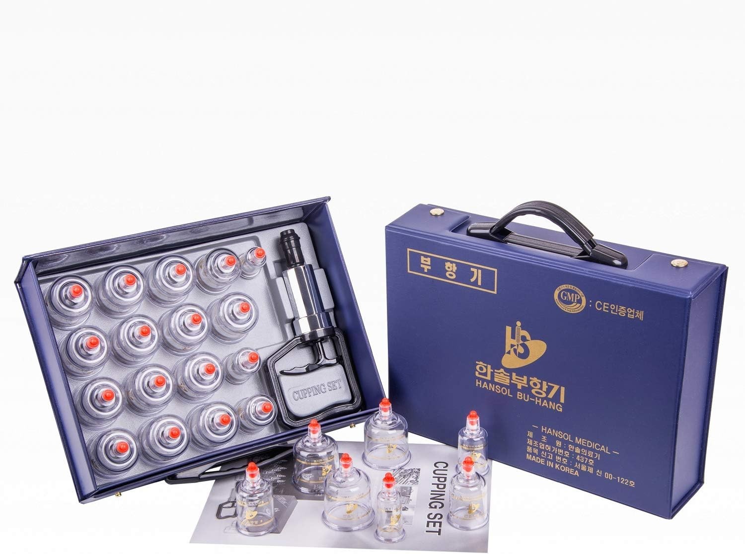 Easy-to-Use Cupping Equipment Set Made in Korea