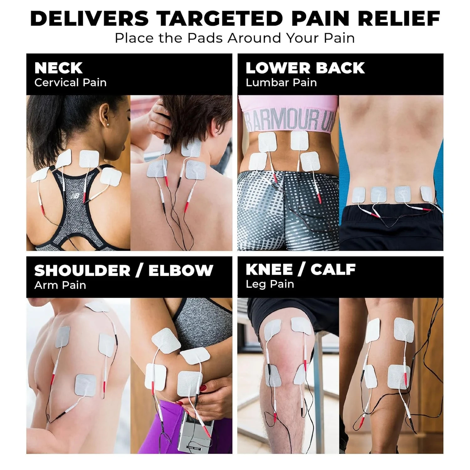 TENS 7000 2nd Edition Digital TENS Unit + Full Kit Accessories for Pain Relief