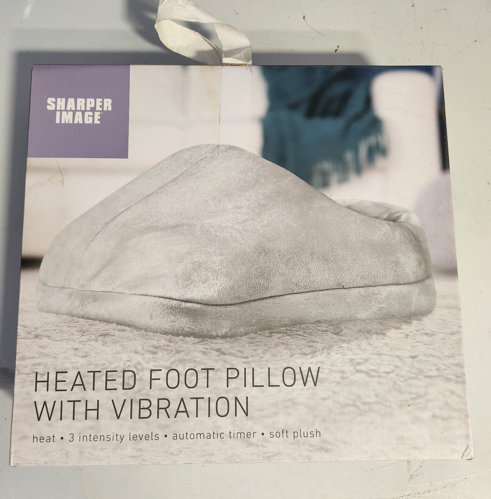 heated foot pillow with vibration, sharper image, heat, 3 intensity levels, 