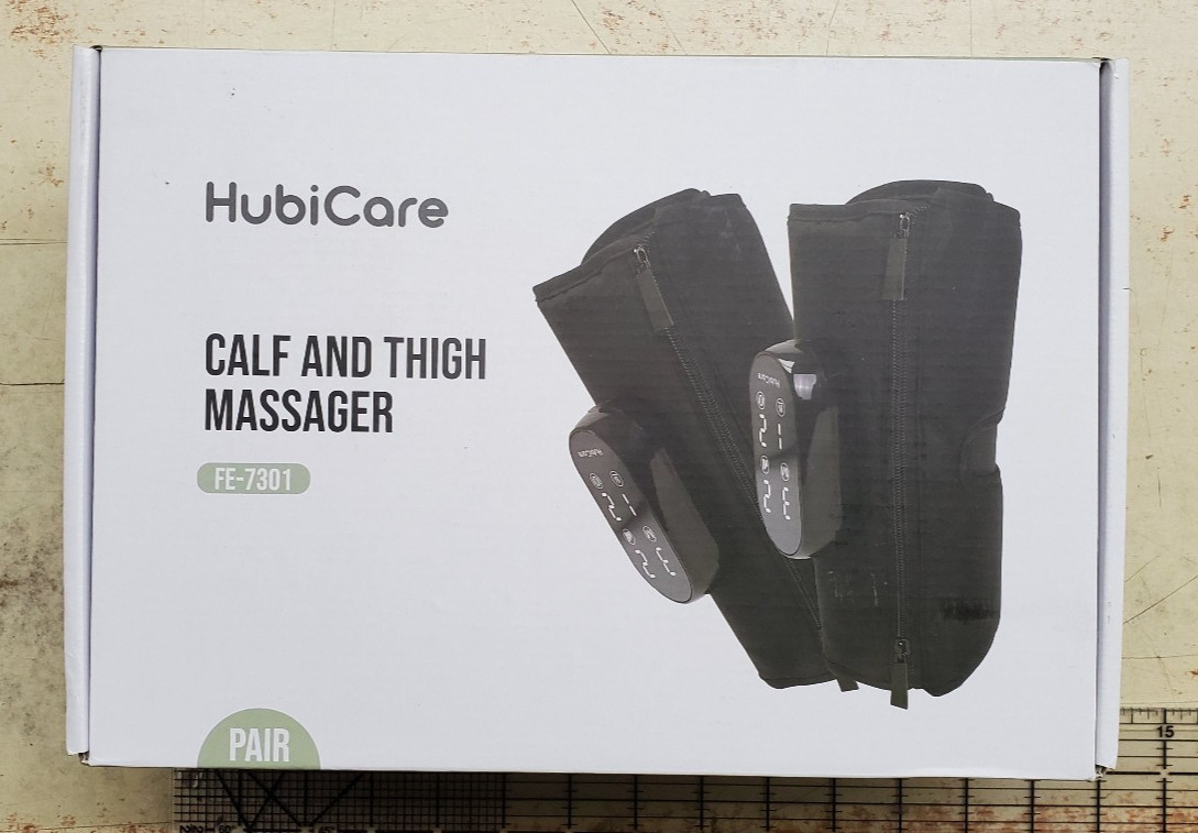 HubiCare Calf and Thigh Massager FE-7301 Heated Airbag Leg Massager One Pair