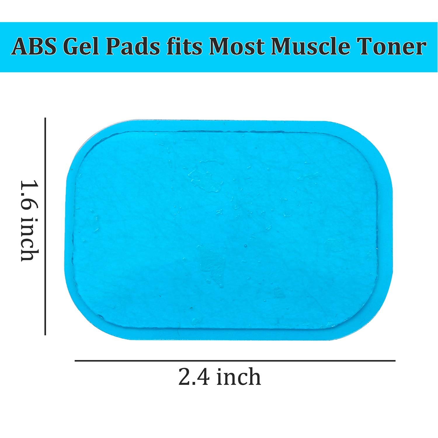 ABS Gel Pads, 50PCS Muscle Stimulator Pads Replacement for Ultimate Muscle EM…