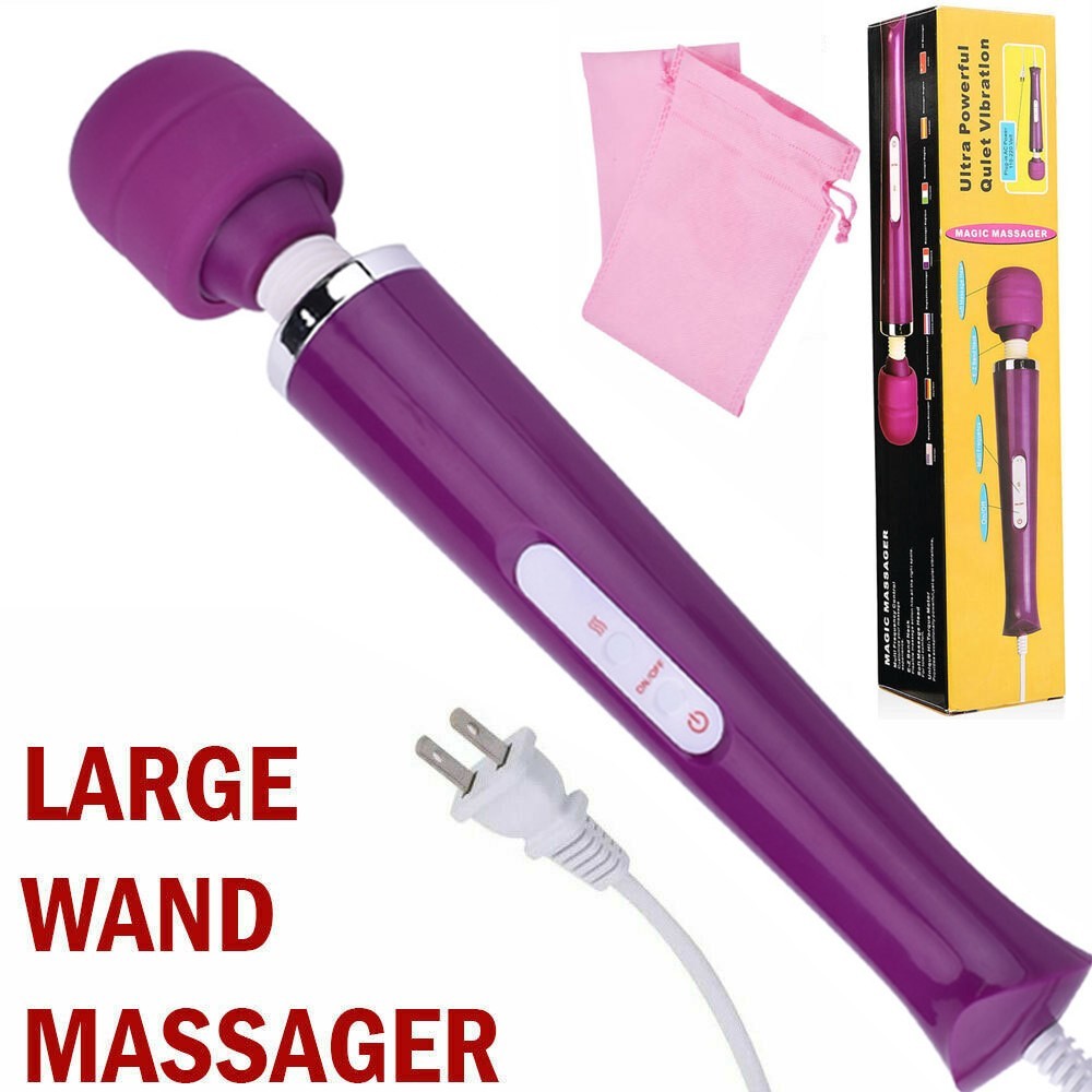 Personal Massage Multi Speed Neck Body Leg Wand Massager Pink Vibrator For Women